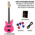 thumbnail image 2 of Guitarra eléctrica LyxPro CS 30» Left Hand para Principiante Rosa, 2 of 8
