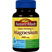 Nature Made Extra Strength Magnesium 400 mg Softgels, 60 Count