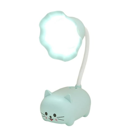 

LED Desk Lamp Cartoon Pig Cat Pattern Eye-Caring Office Table Lamps USB Charging Port Pupils Dormitory Girl Bedroom Table Light for Reading Work