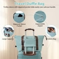 thumbnail image 3 of Merax Luggage Sets 3 Piece Carry on Luggage 22x14x9 Airline Approved, ABS Lightweight Hardside Suitcases With Wheels, TSA Lock (Blue, 20 Inch), 3 of 7