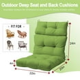 thumbnail image 3 of PUKNLY Outdoor Deep Seat Cushion Set, 44x22 in Waterproof Fade Resistant Patio Furniture Cushions, 3 of 7