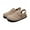 brown, variant on Brooklyn Women's Suede Clogs - Adjustable Slingback Clog Sandal with Buckle, Memory Foam, Wide Widths