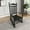 Black-K, variant on ArisingAsia Outdoor Rocking Chair with High Back and Armrest, Solid Wood Frame Patio Porch Rocking Chair with Rocker, Front Porch Chairs for Deck Garden Lawn Balcony Backyard, Blue