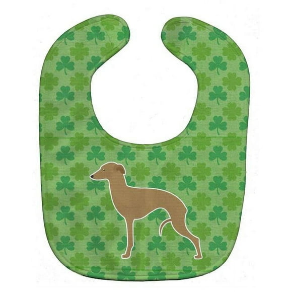Carolines Treasures BB6419BIB Italian Greyhound Shamrocks Baby Bib