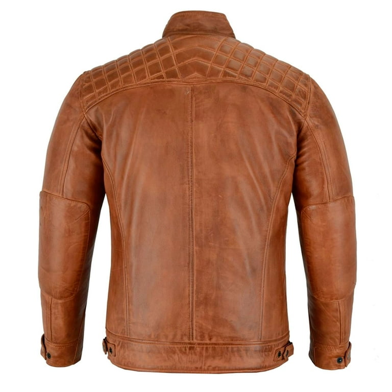 Udo waxed lambskin hot sale leather moto jacket