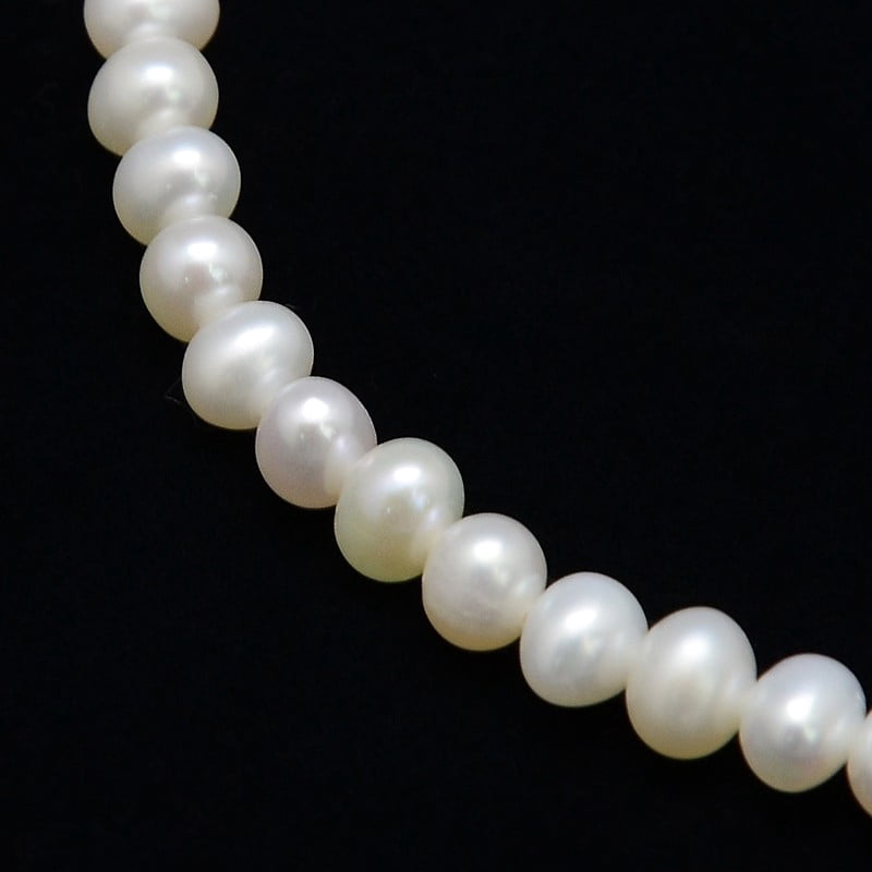 Natural Cultured Freshwater Pearl Beads Strands Potato Creamy White 4~5mm Hole: 0.8mm about 90pcs/strand 14.96 inch~15.74 inch DIY