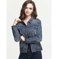 thumbnail image 2 of Camii Mia Denim Jacket for Womens Long Sleeve Jean Jacket, 2 of 7