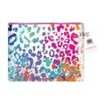 thumbnail image 2 of Justice Rainbow Cheetah Pencil Pouch, with Multi-Color Glitter Confetti Accents, 2 of 8