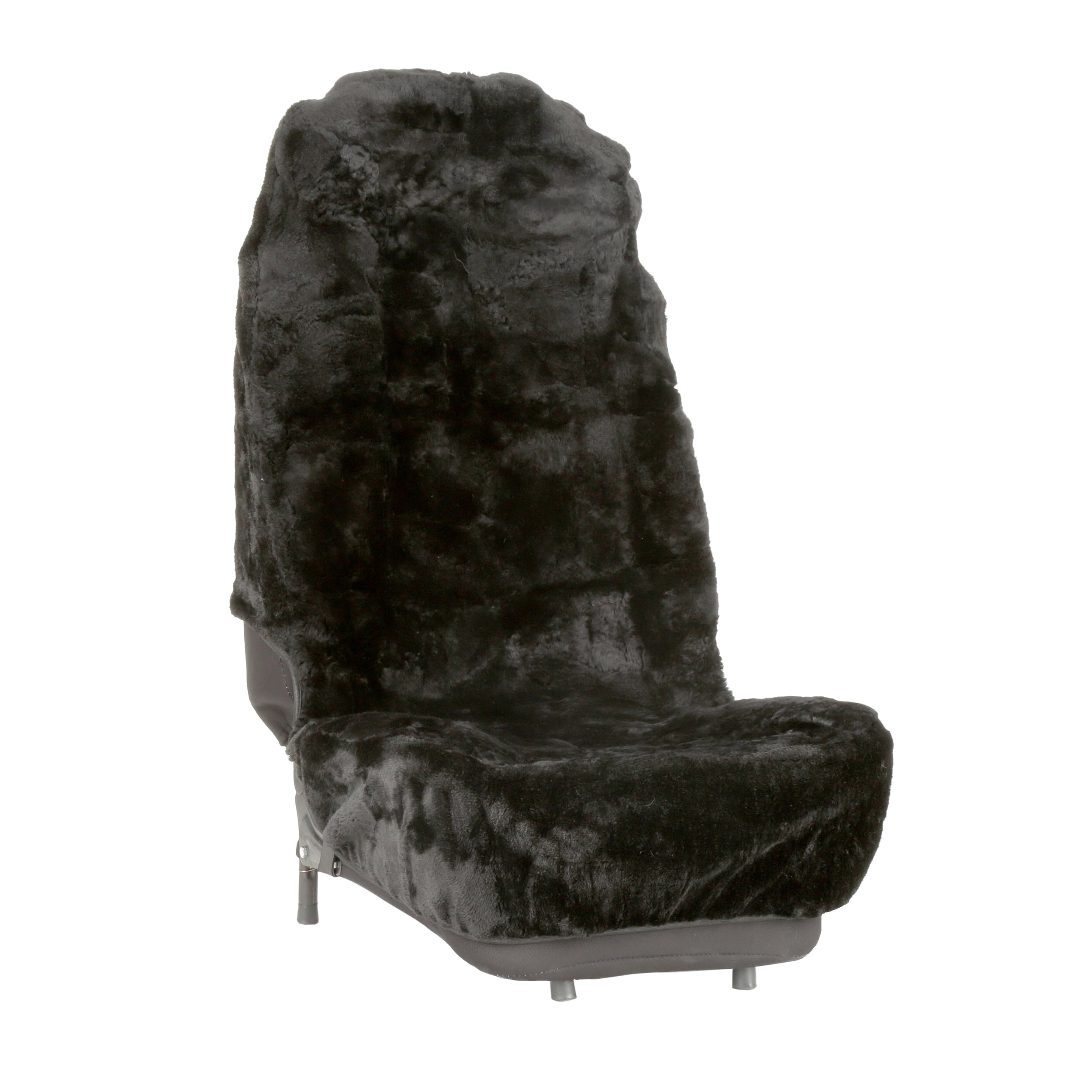 Masque Sheepsk Black Seat Cover