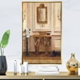 thumbnail image 3 of Vintage Paris Bathroom Painting - Traditional Bathroom Framed Canvas, 3 of 3