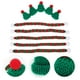 thumbnail image 3 of 5 conjuntos Botella de vino mini bufandas sombreros de navidad adornos de vino, 3 of 6