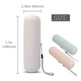 thumbnail image 2 of Toothbrush Travel Case, Travel Toothbrush Rack Case, Portable Travel Toothbrush Case Set 2, 2 of 6