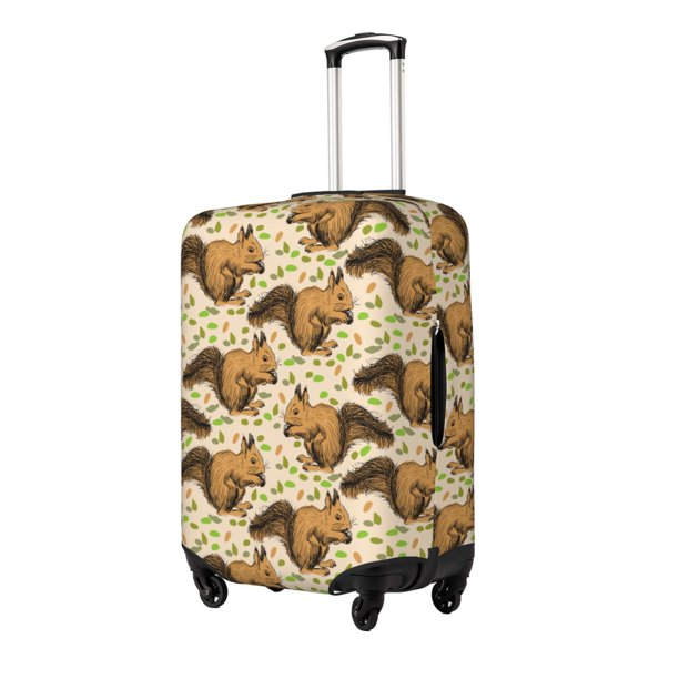 Fotbe Retro Squirrel Funda Protectora para Equipaje, Antirrayones y Resistente a la Suciedad, Compatible con Maletas de 18 a 32 Pulgadas-X-Large