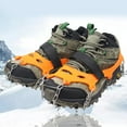 thumbnail image 3 of CIYISON 23 Spikes Snow Ice Grips fit Boot/Shoes for Adults Walking on The Ice Crampons, 3 of 9