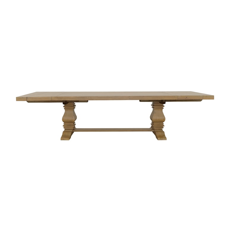 Florence 126-inch Extension Dining Table Rustic Honey - Walmart.com