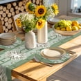 thumbnail image 4 of Sage Green Boho Round 13 Inch Placemats Set of 4, American Native Southwest Abstract Art HeatResistant Non Slip Place Mats for Dining Table, Wipeable Braided Kitchen Table Mats for Housewarming, 4 of 9