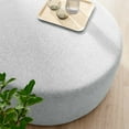 thumbnail image 7 of Callum Large 38" Round Woven Heathered Fabric Upholstered Ottoman, 7 of 7