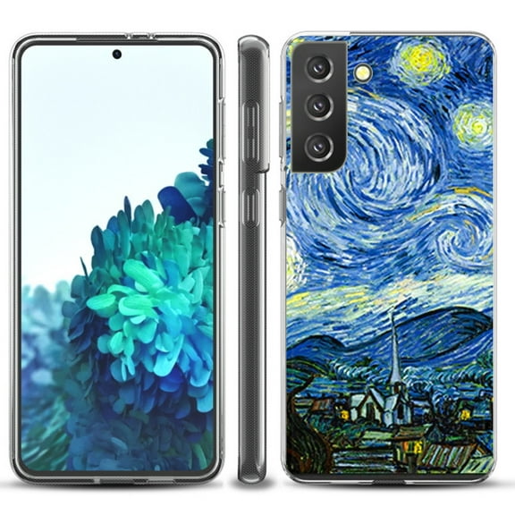 Slim-Fit TPU Protective Phone Case compatible with Samsung Galaxy S21  5G / S21 PLUS 5G, by OneToughShield ® - Starry Night Paris