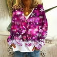 thumbnail image 2 of Clearance Deals BUIgtTklOP no boundaries Christmas Printed Cardigan Sweaters for Women Open Front Long Sleeve Button Down V-Neck Knit Sweater Jacket Tops, 2 of 5