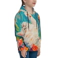 thumbnail image 3 of Lsque Playful Floral Cat Patten Youth Hoodie Sweatshirt Pullover with Kangaroo Pocket Boys and Girls Hoodie Warm Hoodie for Kids-X-Large, 3 of 6