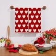 thumbnail image 2 of Valentines Day Kitchen Towels Set of 2, 18x26 Inch Valentines Day Dish Towels Sweet Heart Valentines Day Decor Hand Towels Seasonal Decorations for Home Drying Dishcloth, 2 of 6