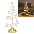 thumbnail image 4 of Lámpara De Mesa De árbol De Navidad, Luz De Mesa De Cristal De árbol De Navidad De Oro Cálido, 4 of 5