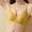 B_ Yellow, variant on SMihono Breathable Bras for Women No Underwire Push Up Adjustable Strap Wireless Bra Soft Comfortable Lifting Bras Ruched Coffee XL
