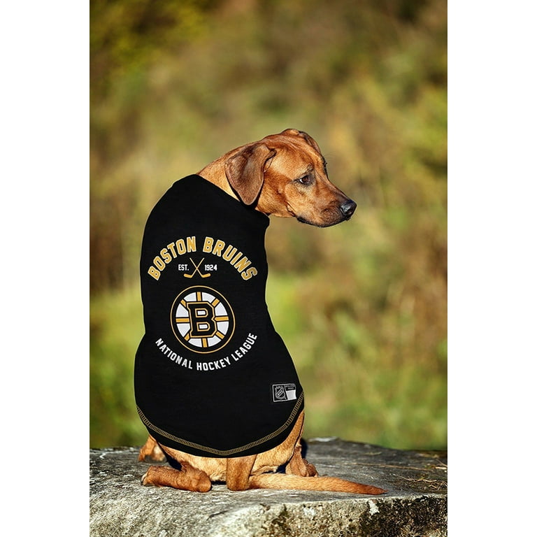 Pets First NHL Boston Bruins T-Shirt - Licensed, Wrinkle-free, stretchable  Tee Shirt for Dogs & Cats 
