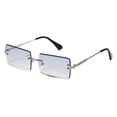 thumbnail image 1 of de Sol Sin Montura, Lentes Tintadas, Sin Marco, Lente azul pata plateada Sunnimix gafas de sol sin montura, 1 of 8