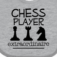 thumbnail image 4 of Inktastic Chess Player Game Gifts Boys or Girls Baby Bib, 4 of 4