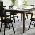 thumbnail image 4 of BizChair 60" Solid Wood Dining Table, Commercial Grade Heavy Duty Rectangle Wood Table for 6, Wenge Matte Finish, 4 of 12