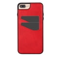 thumbnail image 7 of Allytech Wallet Case for iPhone 8 Plus/7 Plus - 2 Card Holder - Military Grade Drop Protection - Ultra Slim & Protective - Premium PU Leather Shockproof Phone Case for Women & Men - Red, 7 of 7