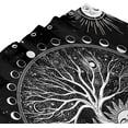thumbnail image 5 of Black and White World Tree Shower Curtain Sun Moon Starry Sky Boho Shower Curtain Set for Bathroom Tarot Modern Farmhouse Fabric Waterproof Aesthetic Bathroom Decor with 12 Hooks 72x72in, 5 of 6