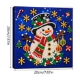 thumbnail image 5 of Pearl and Diamond Art Kits for Adults, Snowman Craft Kit with Pearls Diamonds and Easel, Charming Christmas Tabletop Decoration to Assemble, 5 of 8