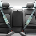 thumbnail image 2 of Chririnla Car Seat Belt Pads Magic Tape Quick Install Seat Belt Shoulder Pad Polyester Waterproof, Suitable for SUV Sedan, Retro Floral Pattern, 2 of 8