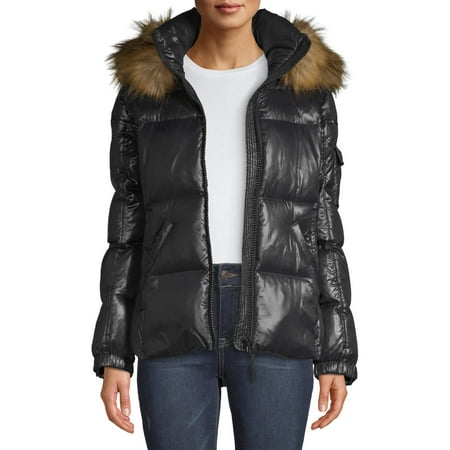 S13 - S13 Women's Fur Kylie Down Jacket - Walmart.com