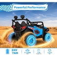 thumbnail image 6 of VIBESPARK 24V 2 Seater Ride On Car with Remote Control, Electric UTV Car for Kids Ages 3-8, Powered Ride On Toys with Dual 200W Motors, Bluetooth, LED Lights & Music,Gift for Kids, 6 of 9