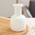 thumbnail image 2 of Tauxra Plastic Vase Ceramic Look for Tabletop Decor, 5.9 Inch Tall Shatterproof Centerpiece for Coffee Table Bookshelf Wedding Gift, 2 of 6