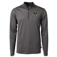 thumbnail image 2 of Men's-Cutter & Buck  Black LA Galaxy Big & Tall Virtue Eco Pique Micro Stripe Recycled Quarter-Zip, 2 of 3