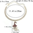 thumbnail image 3 of Halloween Pumpkin Pendant Necklace for Women CZ Rhinestone Ghost Witch Hat Choker Necklace Chain Fashion Holiday Halloween Costume Accessory Jewelry, 3 of 7