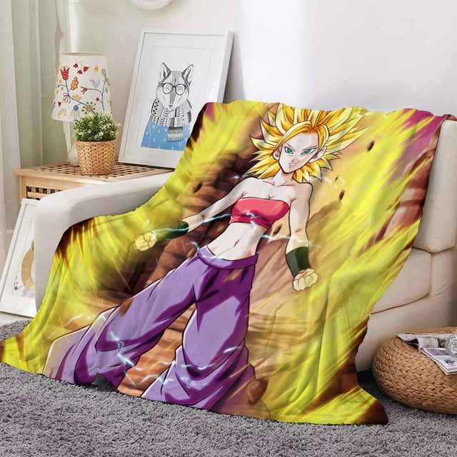 Cartoon Anime Dragon Ball Printed Flannel Coral Fleece Blanket Children'S Blanket