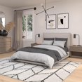 thumbnail image 2 of Oasis Cosima White and Dark Gray Polyester Area Rug, 2 of 5
