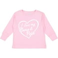 thumbnail image 3 of Inktastic I Love My Nana and Papa in White Chalk Heart Boys or Girls Long Sleeve Toddler T-Shirt, 3 of 5