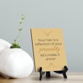 thumbnail image 2 of Your hair is a reflection of your personality, let's make it shine! Table Sign with Acrylic Stand (6x8“) | Elegant Decorative Signs for Hairdressers and Stylists, 2 of 9