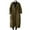 Green, variant on YOUSNH Women's Spring Autumn Winter Long Coat Jacket Trench Coat Hooded Outerwear Oversized One Size Fits All Oversized Windbreaker Jacket Womens Jacket Khaki One Size