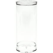 Plymor Plastic Action Figure Tube, 2" wide by 4.5" tall, with Clear Acrylic Base, Pack of 3
