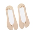 thumbnail image 3 of Dos calcetines de los pies, calcetines de punta de tobillo delgados antideslizantes para niñas deportivas informales al aire libre, color de la piel, 3 of 8