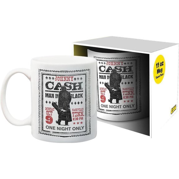 Johnny Cash One Night Only 11 Ounce Ceramic Mug