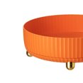 thumbnail image 2 of Bandejas de almacenamiento giratorias Caja de almacenamiento antideslizante Bandeja Accesorios para el hogar (Naranja M) Ehuebsd Libre de BPA, 2 of 7
