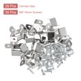 thumbnail image 3 of Uxcell Canvas Clips, Picture Framing Mirror Clips Z Shape Canvas Painting Mounting Clips with Mounting Holes with Screws 3/4" Offset 25, 3 of 5